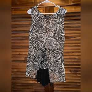 Fashion to Figure Rose Print Shell